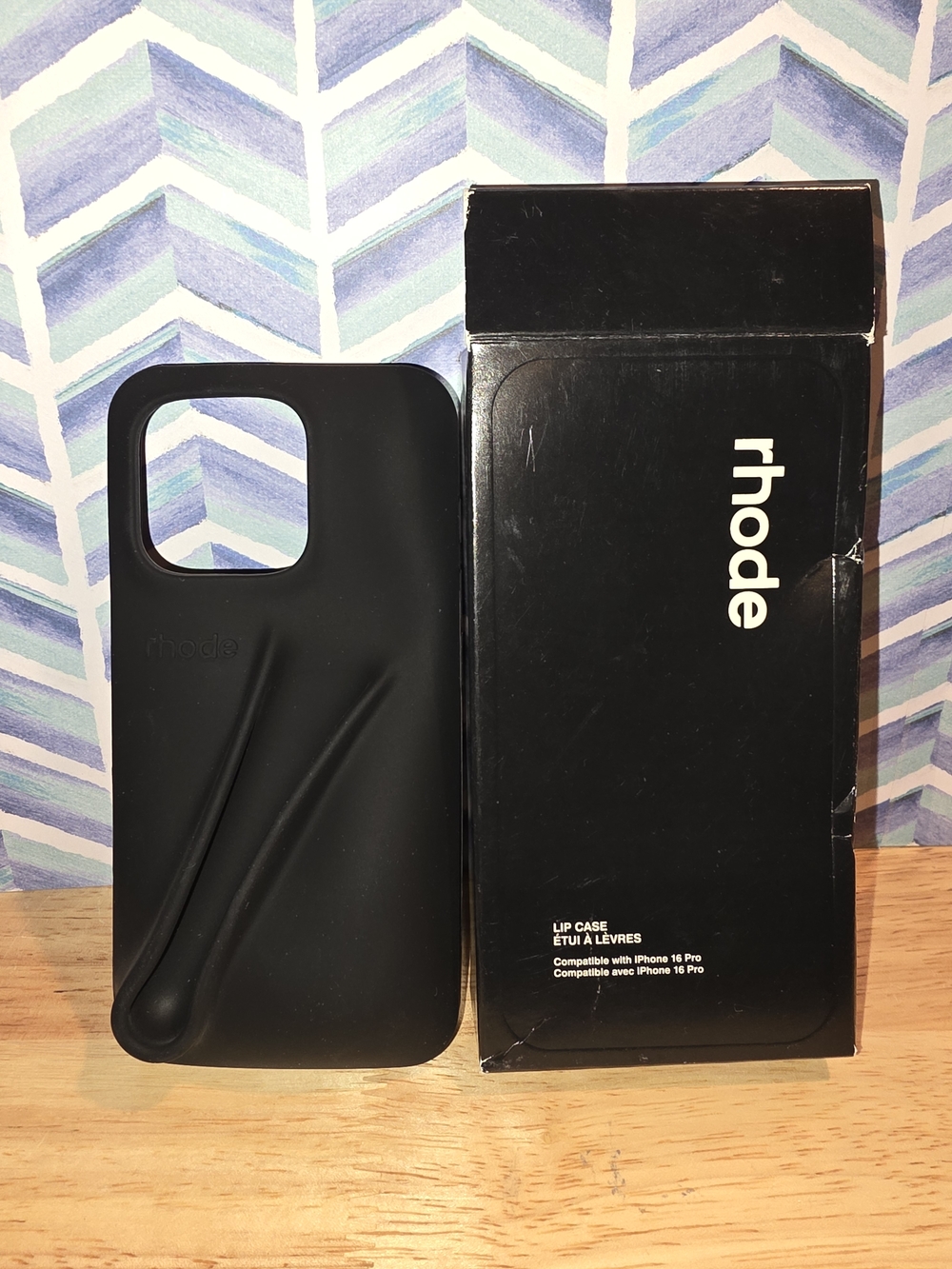 RHODE Black Silicone Lip Case for iPhone 16 Pro